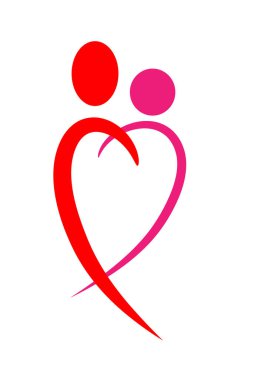 beyaz arkaplanda izole edilmiş logo çizimi