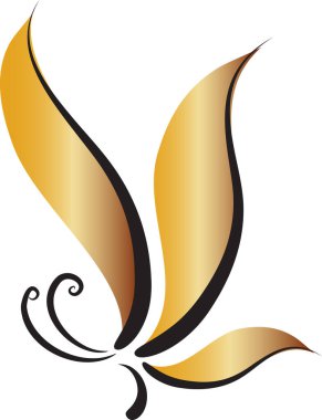 Renk arkaplanı, vektör, illüstrasyon üzerinde izole edilmiş güzel kelebek çizimi