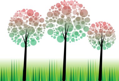 güzel dizayn uzun ağaçlar