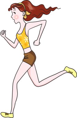 Kadınlı yakışıklı çizgi film karakterleri, vektör illüstrasyonu 