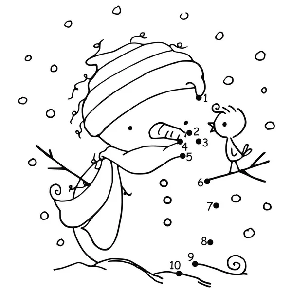 Χιονάνθρωπος Διάνυσμα Εικονογράφηση Φόντο — Διανυσματικό Αρχείο