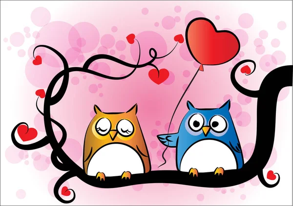 Baykuş yassı ikon vektör çizimi 