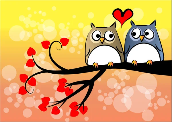 Baykuş yassı ikon vektör çizimi 