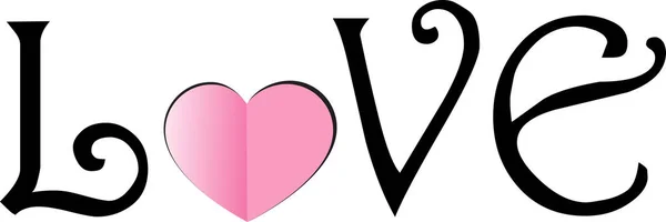 Kärlek Bakgrund Med Hjärtan Vektor Illustration — Stock vektor