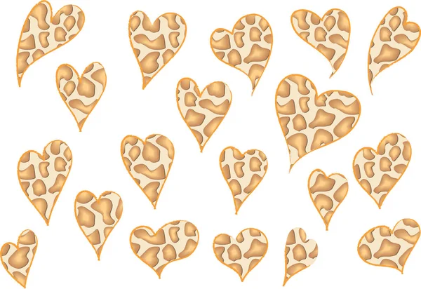 Güzel dekoratif kalp koleksiyonu, aşk konsepti 