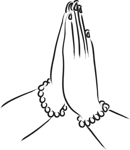 Векторна Іконка Ілюстрація Двох Рук — стоковий вектор