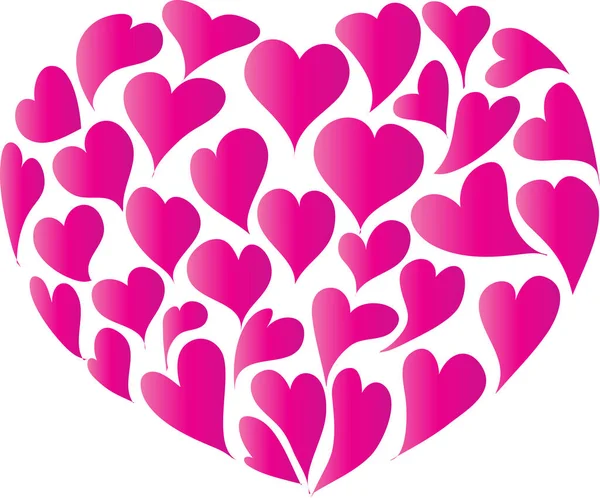Güzel kalpler seti, vektör çizimi
