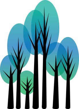 güzel dizayn uzun ağaçlar