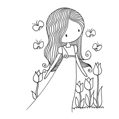 çocuklar arkaplan vektör illüstrasyonu 