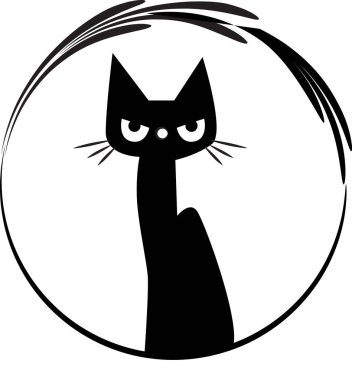 beyaz arka planda izole edilmiş küçük sevimli kedi çizgi filmi, romantik konsept 