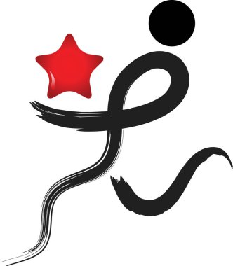 Bir yılanın çizgi film karakterinin vektör çizimi