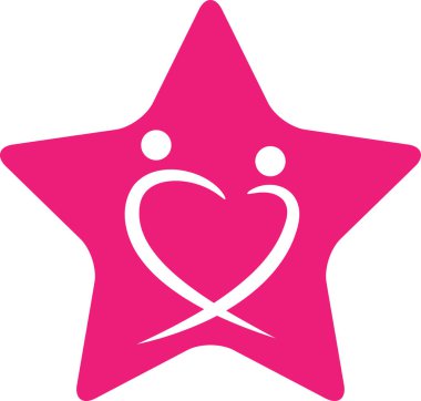 beyaz arkaplanda izole edilmiş logo çizimi