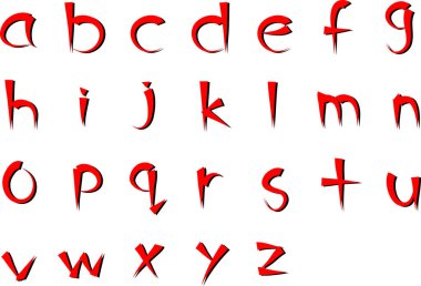 harf vektör illüstrasyon arka planı