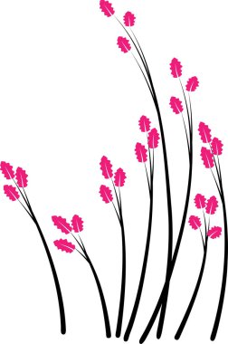 Çiçek arkaplanının vektör çizimi