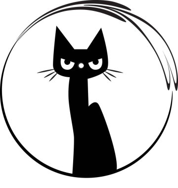 beyaz arka planda izole edilmiş küçük sevimli kedi çizgi filmi, romantik konsept 