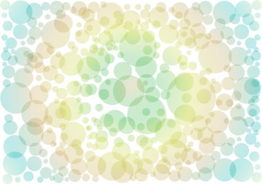 Kopyalama alanı ve vektör illüstrasyonlu renk baloncukları