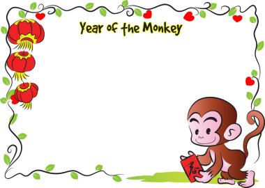 Tatlı bir çizgi film canavarının vektör çizimi