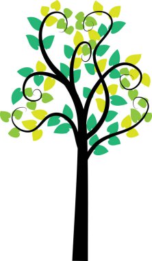 güzel dizayn uzun ağaçlar