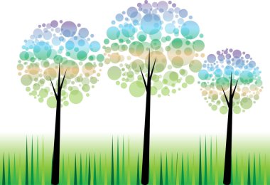 güzel dizayn uzun ağaçlar