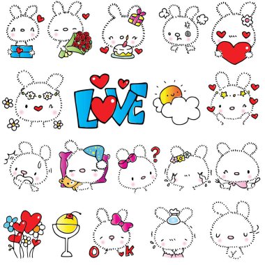 Tavşan vektör çizimi sembolü 