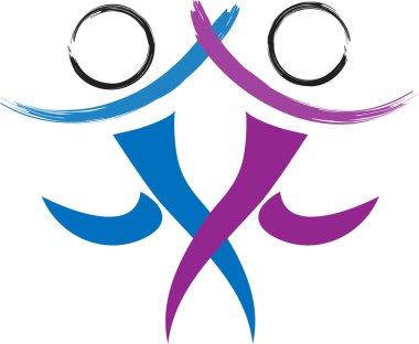 beyaz arkaplanda izole edilmiş logo çizimi