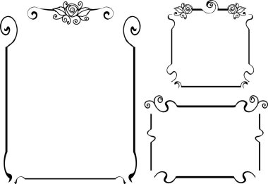 soyut renk eğimli çerçeve kenarlıkları 