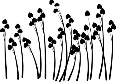 Beyaz arkaplan, vektör, illüstrasyon üzerinde izole edilmiş yaprakları olan renkli düz ağaç dalları