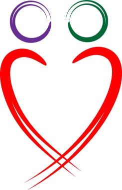 beyaz arkaplanda izole edilmiş logo çizimi