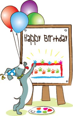 Mutlu yıllar vektör illüstrasyonu