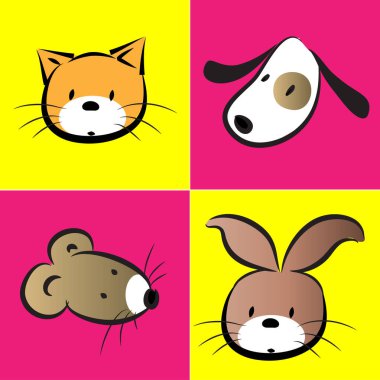 evcil hayvan vektör illüstrasyon arka planı 