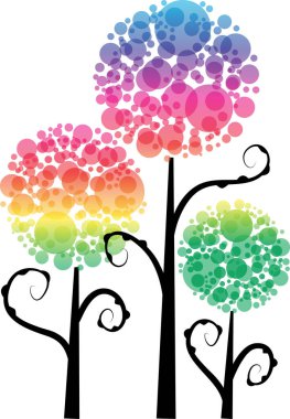 güzel dizayn uzun ağaçlar