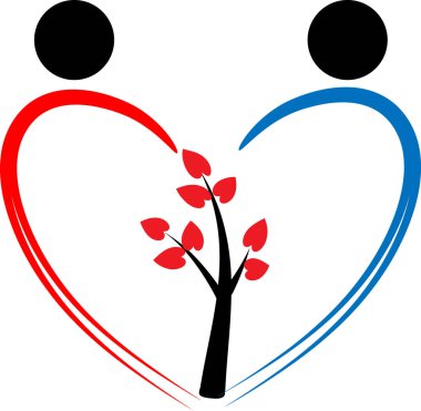 İnsan vücudunu ağaçla çizen fırça darbeleri, aşk konsepti 