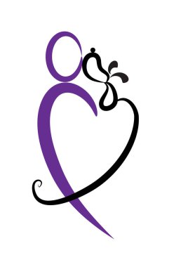 beyaz arkaplanda izole edilmiş logo çizimi