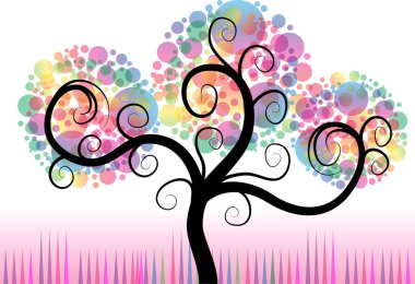 güzel dizayn uzun ağaçlar