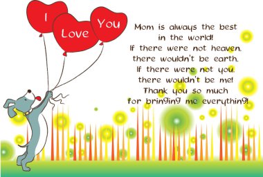 Kalbi olan bir balonun vektör çizimi