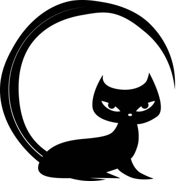 beyaz arka planda izole edilmiş küçük sevimli kedi çizgi filmi, romantik konsept 