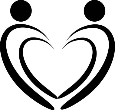 kalp çizgisi vektör simgesi