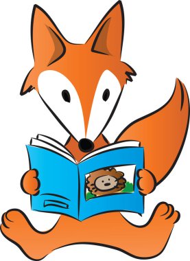 Fox vektör resimleme arkaplanı 