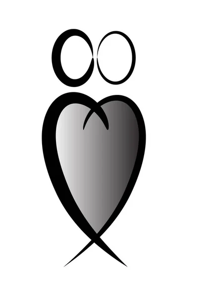 Мультяшний Малюнок Логотипу Ізольований Білому Тлі — стоковий вектор