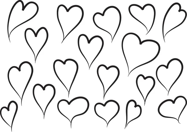 Love Background Hearts Vector Illustration — Stock Vector