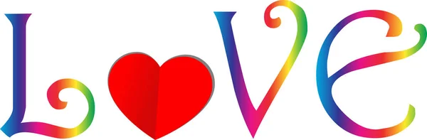 Liebe Hintergrund Mit Herzen Vektor Illustration — Stockvektor