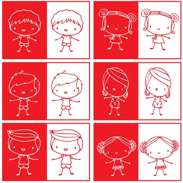 bir grup çocuk çizimi