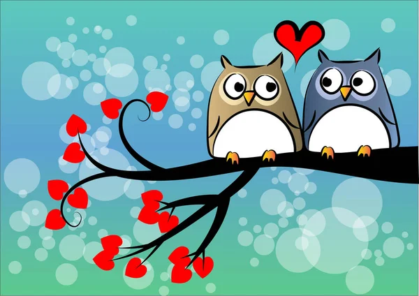 Baykuş yassı ikon vektör çizimi 