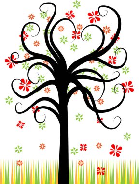 güzel dizayn uzun ağaçlar