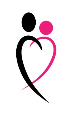 beyaz arkaplanda izole edilmiş logo çizimi