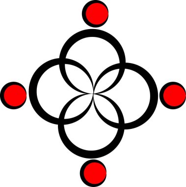 beyaz arkaplanda izole edilmiş logo çizimi