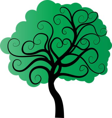 güzel dizayn uzun ağaçlar