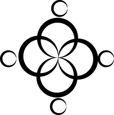 beyaz arkaplanda izole edilmiş logo çizimi