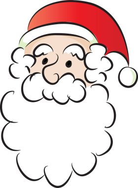 Noel Baba Noel Baba çizgi film karakteri çizimi
