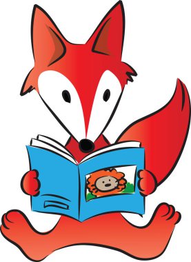 Fox vektör resimleme arkaplanı 